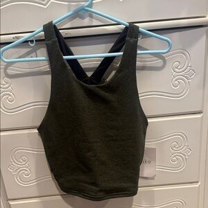 Fleo Dark Olive Tank Top. NWT.